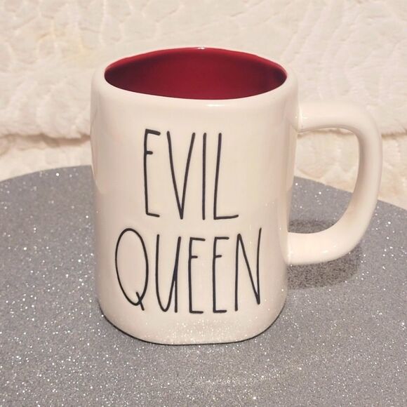 Rae Dunn Disney Villains Mug Evil Queen Wording Queen Grimhilde Pic Double Side - Picture 1 of 7